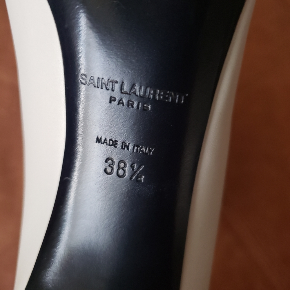 Saint Laurent Black and White Heels - Picture 5 of 5